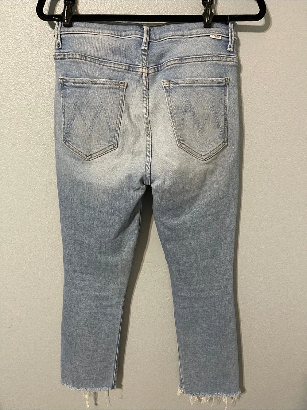 MOTHER Jeans The Insider Crop Step Fray Straight Leg Mid Rise Casual Size 29 - Picture 4 of 14